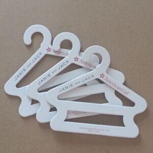 FREE WITH PURCHASE cardboard hangers from American Girl doll company NWOT